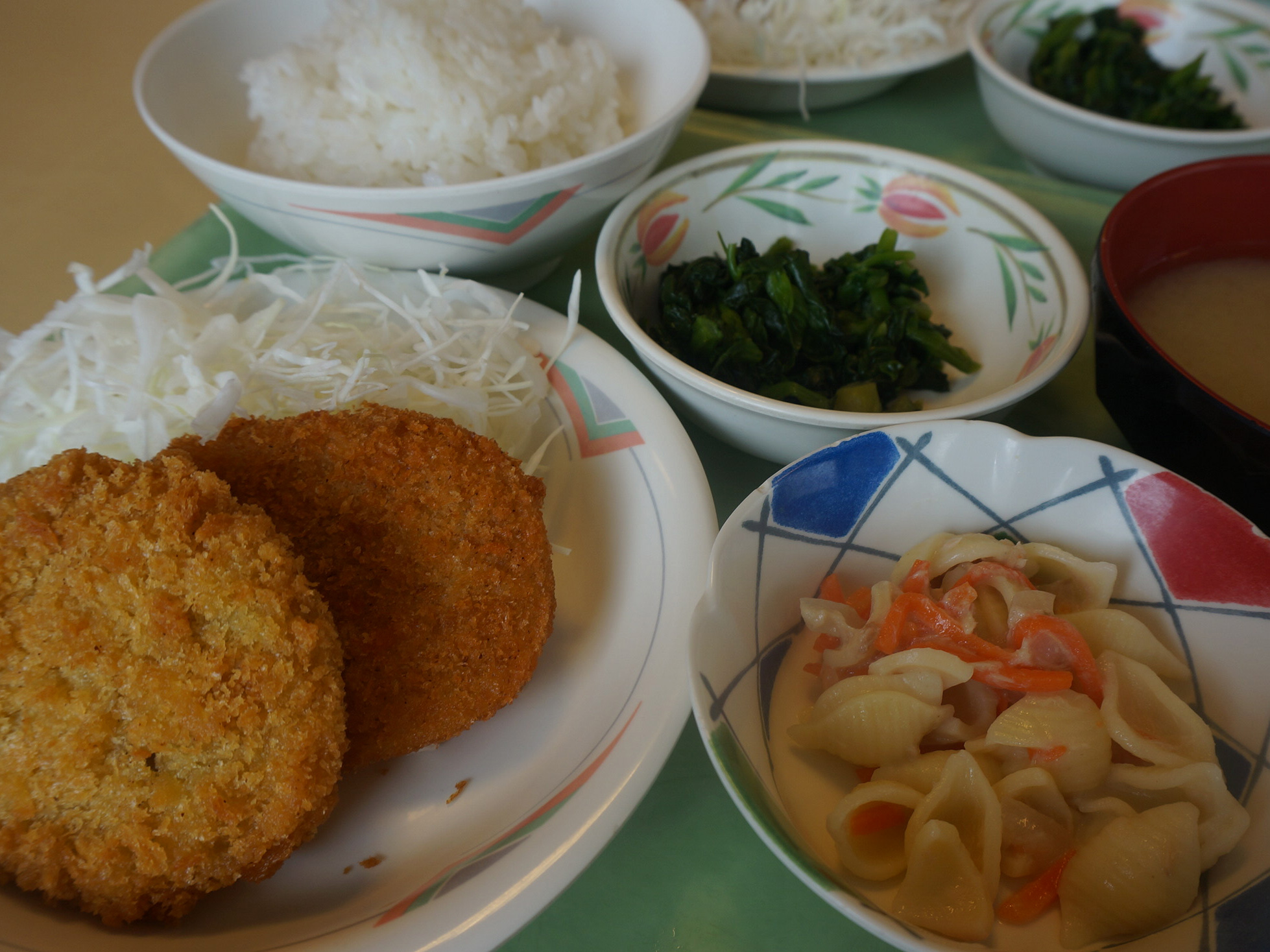 職員食堂のランチ☆